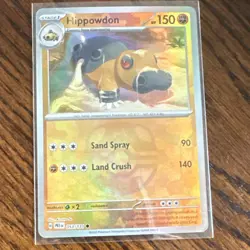 Pokemon Hippowdon 053/131 Sv: Prismatic Evolutions Master Ball Holo - Image 1