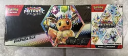 Pokemon TCG Prismatic Evolutions Surprise Box and Booster Bundle Factory Sealed - Image 3
