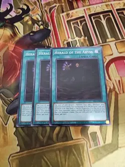 3X Herald Of The Abyss SR14-EN032 Common 1ST ED NM Yugioh - Image 1