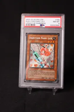 PSA 8 Injection Fairy Lily LOD-100 Legacy of Darkness Unlimited Yu-Gi-Oh! TCG - Image 1