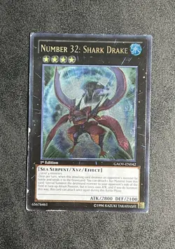 Yugioh Number 32: Shark Drake GAOV-EN042 1st Edition Ultimate Rare (UTR) - Image 1