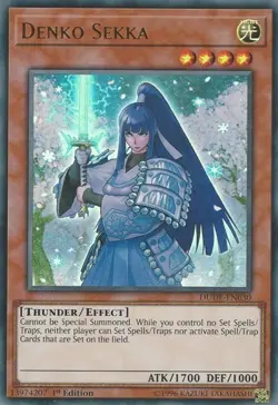 1x Denko Sekka - 1st Edition NM Eng YuGiOh - Duel Devastator - Image 1