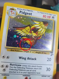 Pidgeot 14/130 Holo Swirl - Base Set 2 - Pokemon Card - Lightly Played - Image 4