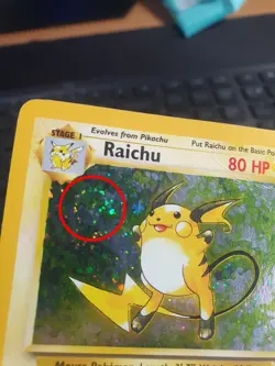 Raichu 16/130 Holo Swirl - Base Set 2 - Pokemon Card - Moderately Played - Image 4