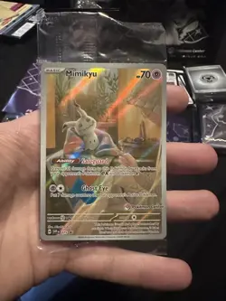Mimikyu Pokemon Center Stamped Sealed Promo Svp075 Paldean fates etb - Image 1
