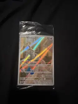 Mimikyu Pokemon Center Stamped Sealed Promo Svp075 Paldean fates etb - Image 3
