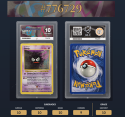 Pokemon Shadowless Base Set Gastly 50/102 WOTC Graded Ace 10 Gem Mint 💎 - Image 3
