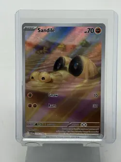 Sandile 216/198 Scarlet & Violet Base Set Illustration Rare Holo Pokemon TCG NM - Image 1