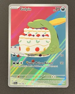 Pokemon TCG Gulpin 154/142 Holo Illustration Rare Stellar Crown NM - Image 1
