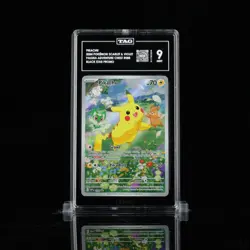 2024 POKEMON SVP EN-SV BLACK STAR PROMO PALDEA ADVENTURE CHEST PIKACHU TAG 9 - Image 1