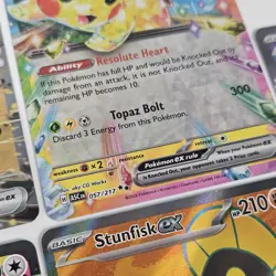 Pokemon TCG Ascended Heroes EX Lot Pikachu Stunfisk Garchomp Audino Clefairy - Image 5