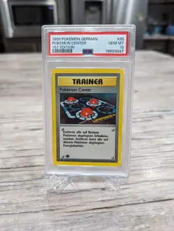 PSA 10 1ST EDITION BASE SET POKEMON CENTER GERMAN 85/102 GEM MINT - Image 1