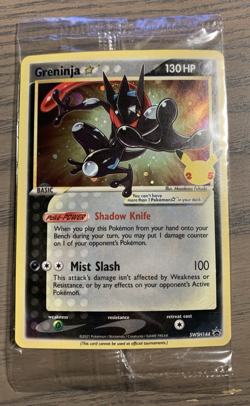 Pokemon Shiny Greninja SWSH144 Celebrations Black Star Promo Sealed/Mint - Image 1