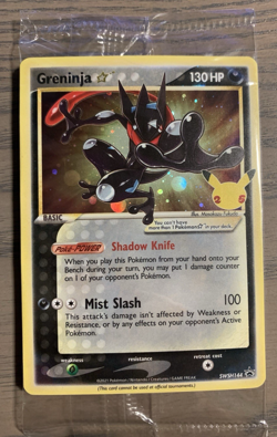 Pokemon Shiny Greninja SWSH144 Celebrations Black Star Promo Sealed/Mint - Image 3