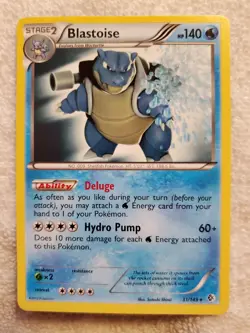 Blastoise 31/149 Rare Non-Holo Boundaries Crossed 2012 English Pokemon TCG NM - Image 1