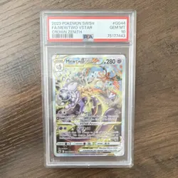Pokemon Mewtwo VSTAR GG44 Crown Zenith Galarian Gallery PSA 10 Holo - Image 1