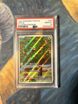 Pokemon TCG - Applin 185/167 IR Twilight Masquerade PSA 10 - Image 1