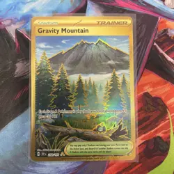 Gravity Mountain 250/191 Surging Sparks Gold Secret Rare Pokemon TCG NM/MINT - Image 1