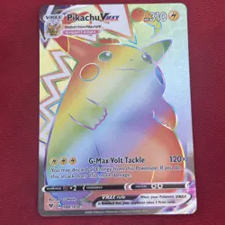 Pokemon TCG Vivid Voltage Pikachu VMAX Rainbow Rare #188/185 Secret Rare NM-M! - Image 1
