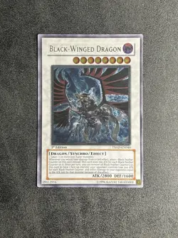 Yu-Gi-Oh Black-Winged Dragon TSHD-EN040 Ultimate Rare UTR 1st Edition - Image 1