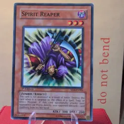 YUGIOH Common Spirit Reaper SD2-EN006 1st Edition PLAYED - Image 1