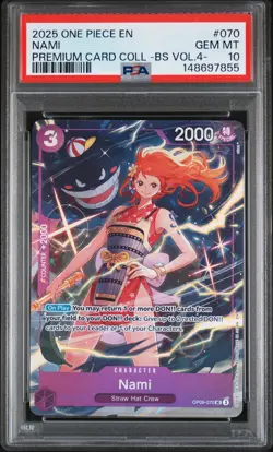 2025 ONE PIECE PREM CARD COLL -BEST SELECTION VOL.4 - #070 NAMI PSA 10 - Image 1