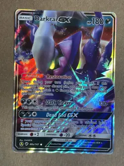 Darkrai GX 88A/145 Burning Shadows Ultra Rare Holo Promo Pokemon Card - Image 1