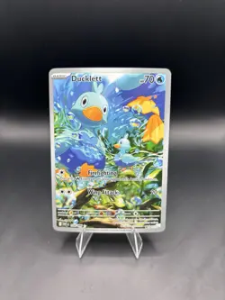 Ducklett - 109/086 Illustration Rare White Flare Pokemon Card TCG - NM - Image 1