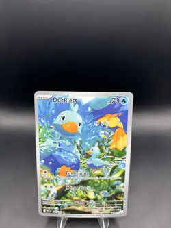 Ducklett - 109/086 Illustration Rare White Flare Pokemon Card TCG - NM - Image 2