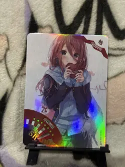 GODDESS STORY SR-17 MIKU NAKANO QUINTESSENTIAL QUINTUPLETS ANIME WAIFU CARD - Image 1