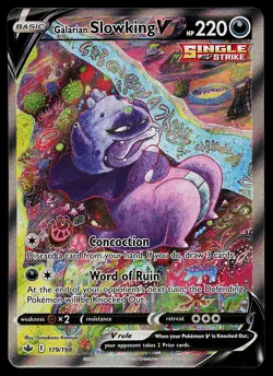 Pokemon Card - Galarian Slowking V Chilling Reign 179/198 Alternate Full Art - Image 1