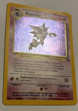 Haunter 6/62 Holo Rare Fossil Pokemon Card LP Light Play Not Mint - Image 2