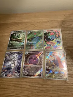 Pokemon Lot 6 Cards Japanese Holo Reshiram - Image 1