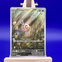 Pokemon TCG Feebas Illustration Rare Card Surging Sparks 198/191 - Image 1