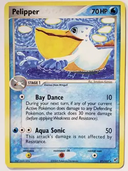 Pelipper 21/107 DMG - EX Deoxys Pokemon Card - Tomokazu Komiya Art - Image 1