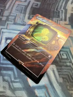 MTG Borderless Surge Foil Arcane Signet NM Unplayed Universes Beyond: Fallout - Image 1