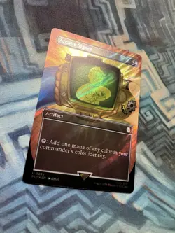 MTG Borderless Surge Foil Arcane Signet NM Unplayed Universes Beyond: Fallout - Image 5