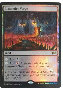 1x MTG Blazemire Verge *FOIL* - Duskmourn Rare land! NM Mint! - Image 1