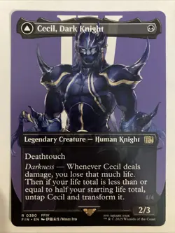 MTG Cecil, Dark Knight (Borderless) Normal NM FINAL FANTASY Magic 380 - Image 1
