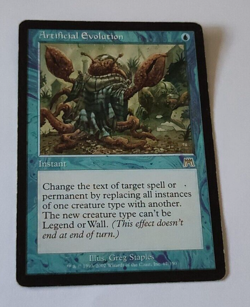 MtG Artificial Evolution (ONS-67) Rare English Used - Image 1