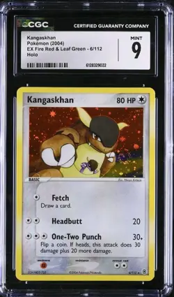 Pokemon EX FireRed & LeafGreen Kangaskahn 6/112 Holo Swirl 🍥 CGC 9 MINT - Image 1