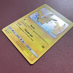 2019 Pokemon TCG Pikachu w/ Mimikyu SM162 Black Star Promo Holo - Image 3