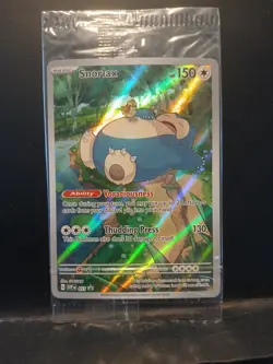 Pokemon SEALED Snorlax SVP 051 SV 151 ETB Full Art Promo Holofoil!! - Image 1