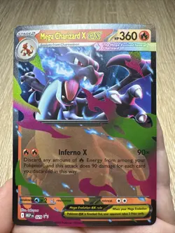 Pokemon TCG Mega Charizard X ex 029 Mega Evolution Black Star Promo NM - Image 1