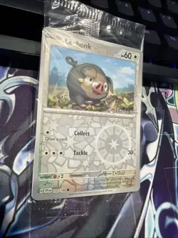 Lechonk (155/198) Reverse Holo Pokemon Center Stamped Scarlet & Violet | Sealed - Image 2
