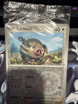 Lechonk (155/198) Reverse Holo Pokemon Center Stamped Scarlet & Violet | Sealed - Image 4