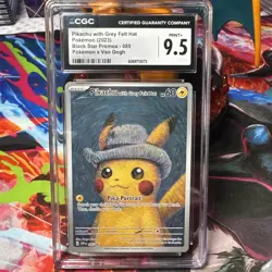 Pikachu with Grey Felt Hat SVP085 - CGC Mint+ 9.5 - Black Star Promo - Pokemon - Image 1
