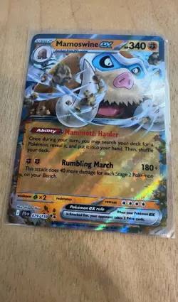 Mamoswine ex Double Rare SV09: Journey Together 079/159 NM Holofoil Pokemon - Image 1