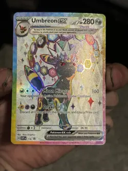 Pokemon Prismatic Evolutions Umbreon ex 176 SVP176 Figure Collection Promo NM - Image 1