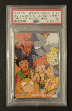 PSA 10 Pokemon VENDING SERIES 5 Japanese BANDAI CARDDASS #191-194 Sequential - Image 5